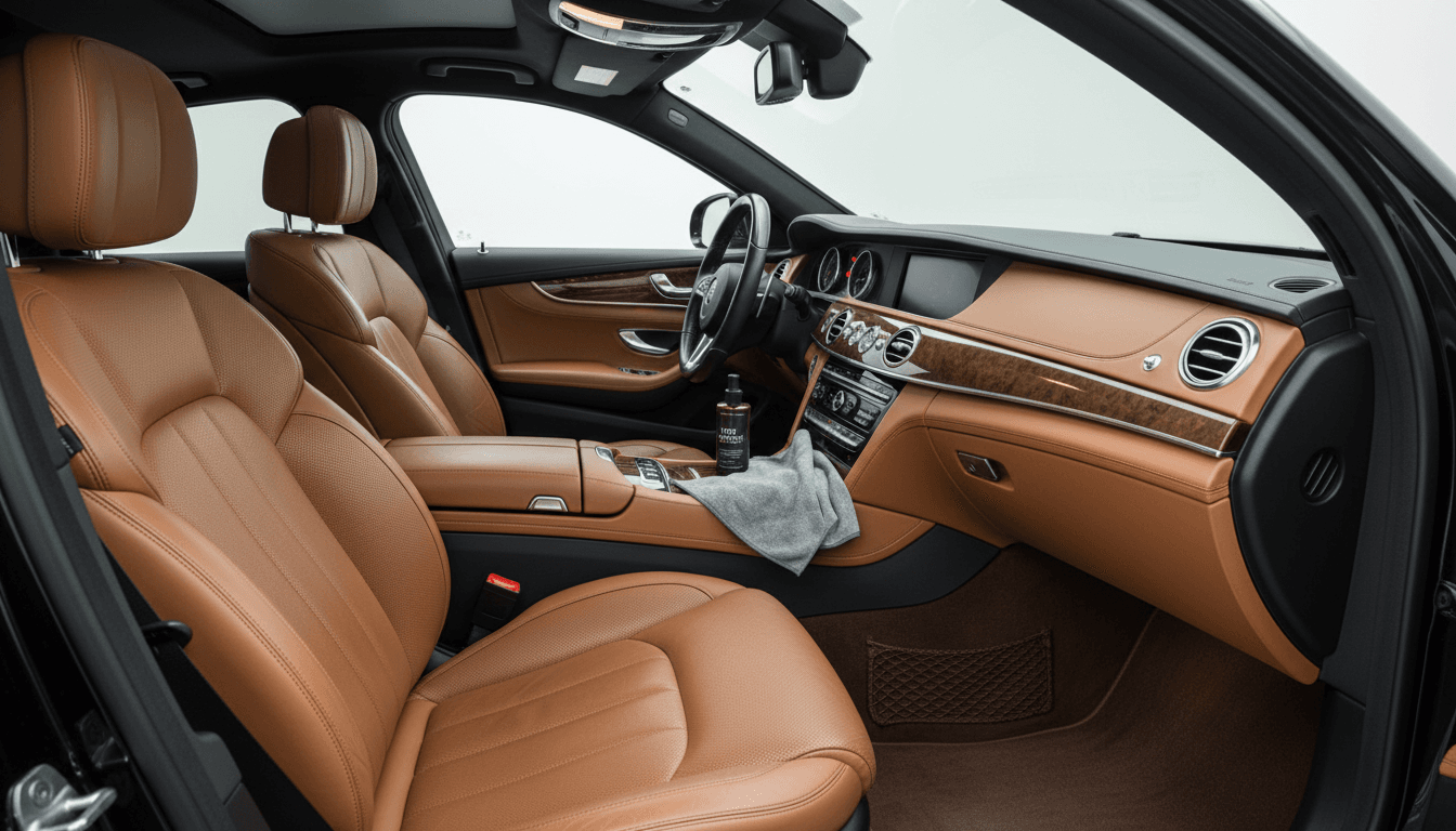 clean car interior after detailing