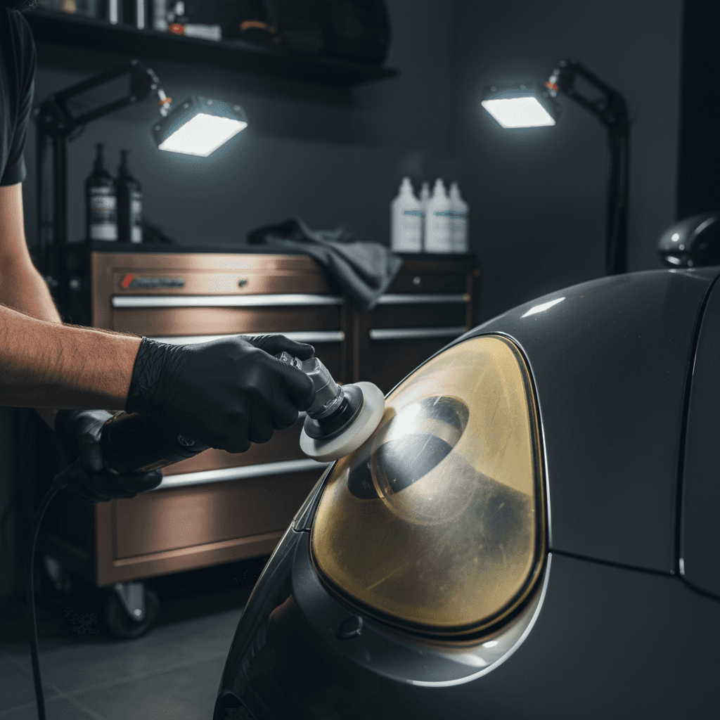 Headlight restoration and specialized add-on services